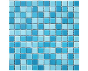 Мозаика ELADA MOSAIC Crystal бело-голубой 32,7х32,7 см